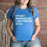 I'm not antisocial I just prefer dogs Animal Angels Network Tee