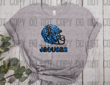 **EXCLUSIVE DESIGN** Blue Springs Jaguars Faux Sequin Spiritwear