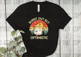 KTL-04 Burnt out but optimistic distressed ADULT TEE