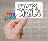 Lucky Mail | 2.25" x 1.25" | Packaging Sticker | Packing Label | Small Business | Sassy