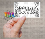 Special Delivery | 2.25" x 1.25" | Packaging Sticker | Packing Label | Small Business | Sassy
