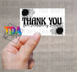Thank You For Shopping Small | 2.25" x 1.25" | Packaging Sticker | Packing Label | Small Business | Sassy