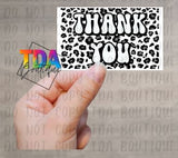 Thank You | 2.25" x 1.25" | Packaging Sticker | Packing Label | Small Business | Sassy
