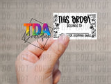 This Order Belongs To: Thanks For Shopping Small | 2.25" x 1.25" | Packaging Sticker | Packing Label | Small Business | UN