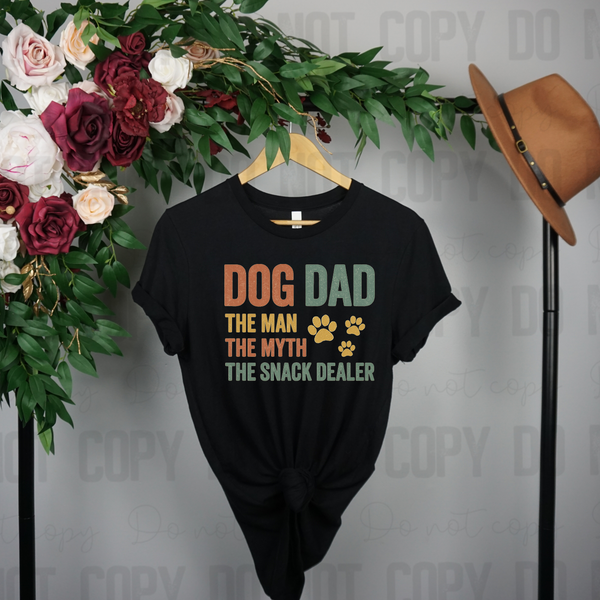 Dog Dad The Man The Myth Animal Angels Network Tee