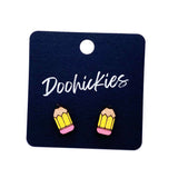 Teacher Appreciation Single Studs - Back to School Teacher Earrings: Wooden Ruler