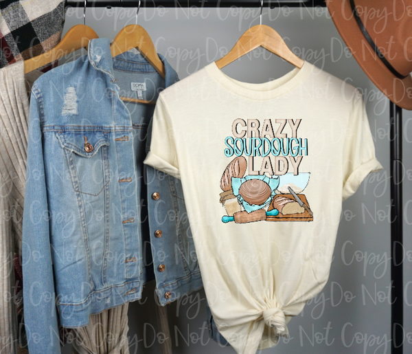 SD-18 Crazy Sourdough Lady Adult Tee