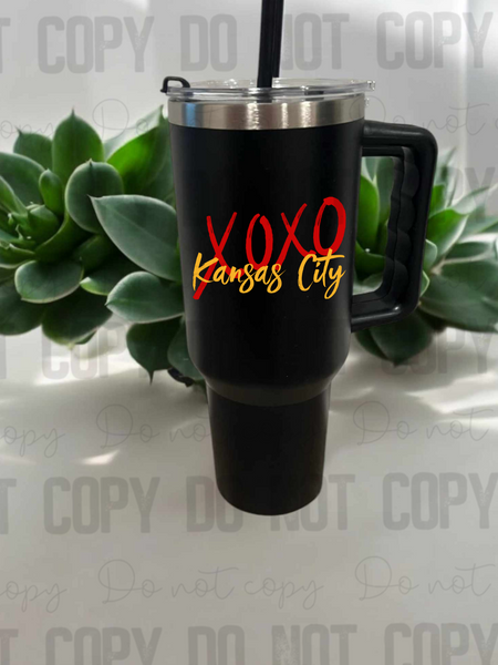 XOXO Kansas city 40 oz Stainless Steel Tumbler