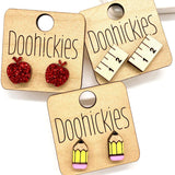 Teacher Appreciation Single Studs - Back to School Teacher Earrings: #2 Pencils